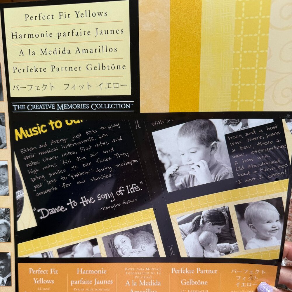 Perfect Fit Yellows Creative Memories Paper